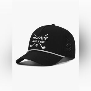 Funny Golf Hats Funny Golf Gifts for Men,Golf Rope Hat for Men Black.